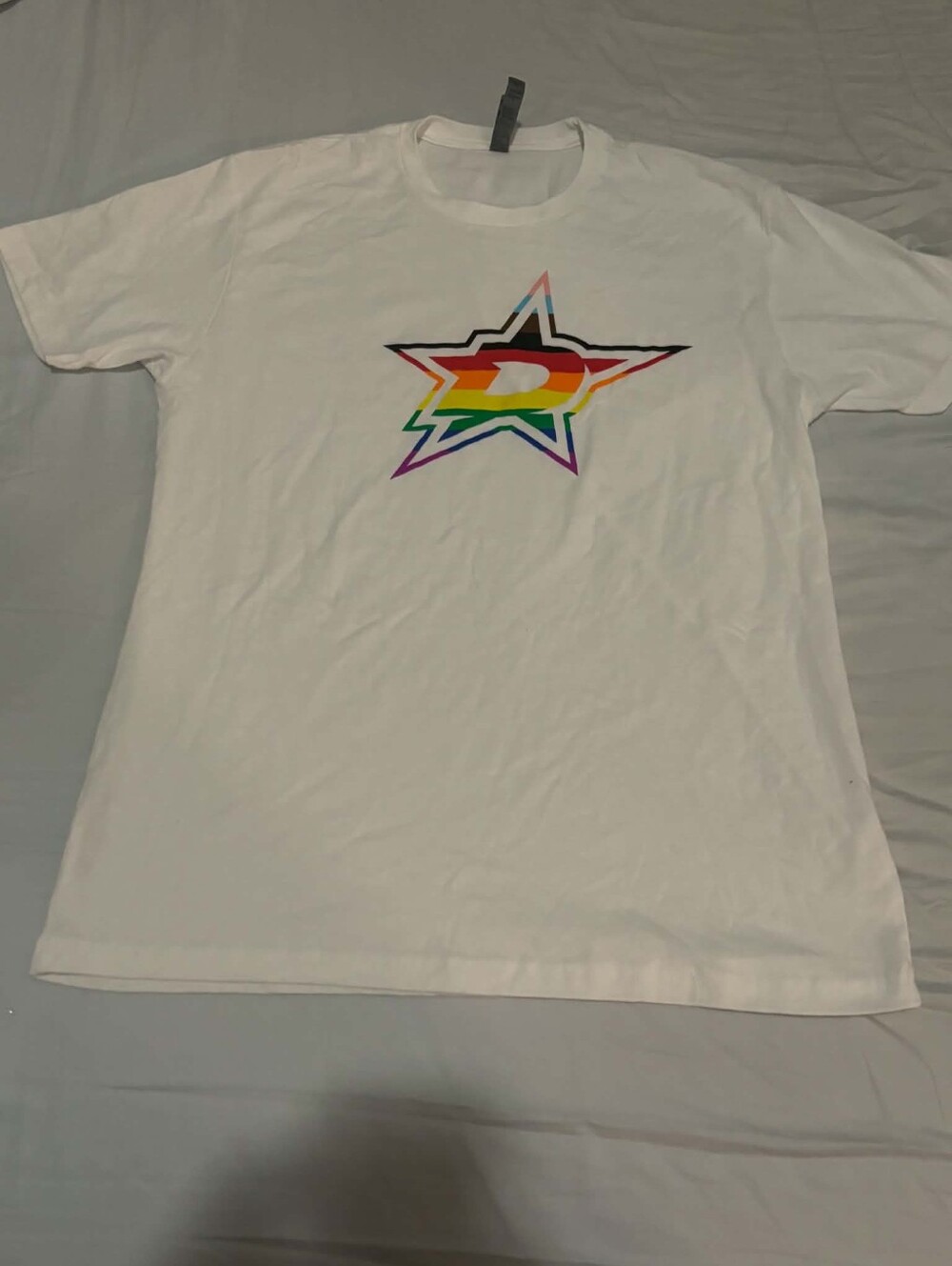 Dallas Stars NHL Pride Night Short Sleeve Shirt, Size Adult Large
